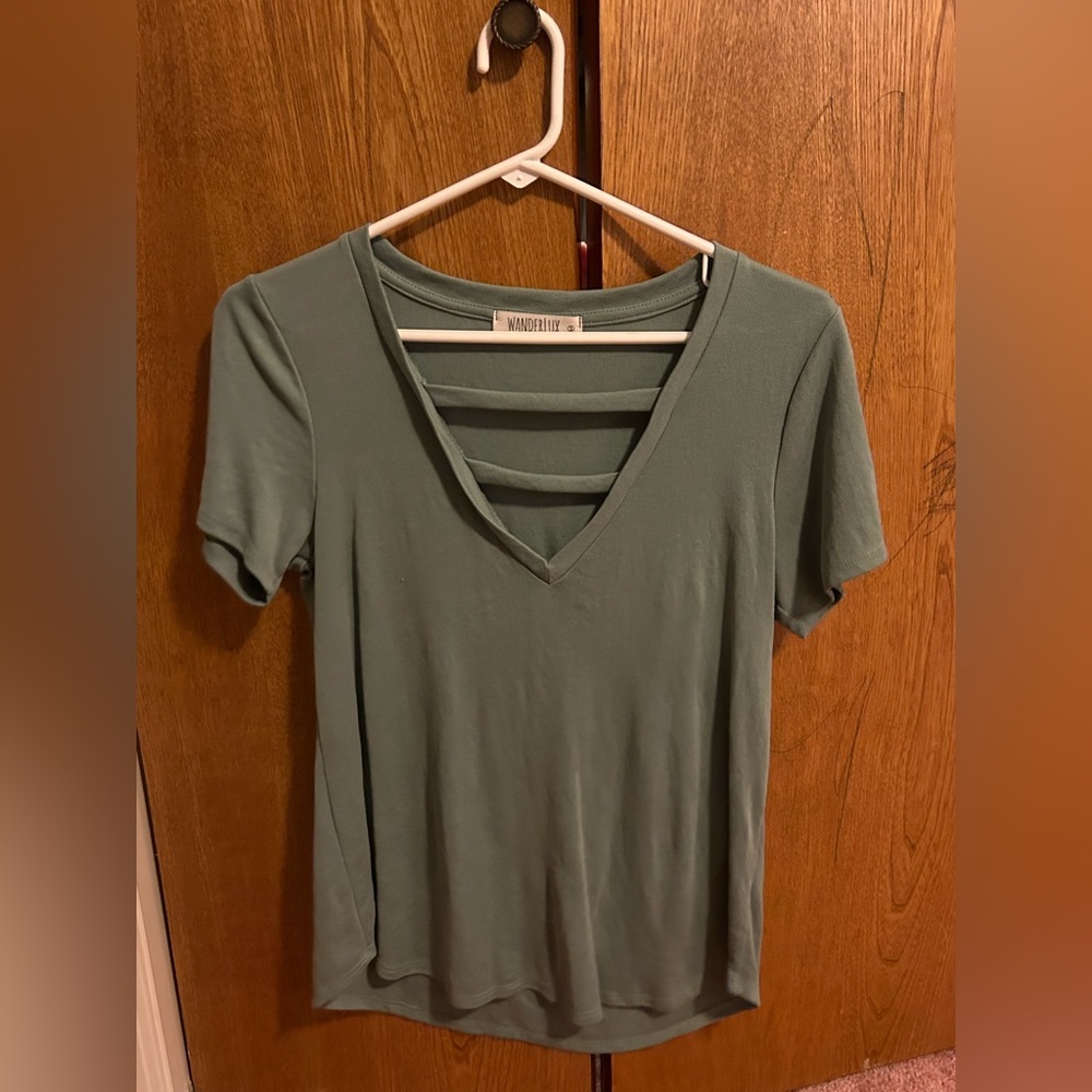 Wanderlux V Neck Tee